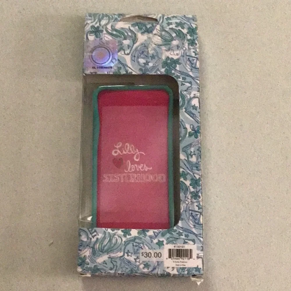 Lilly Pulitzer Blue & Green IPhone‎ 5 Sisterhood Lion Head Phone Case Cover NWT